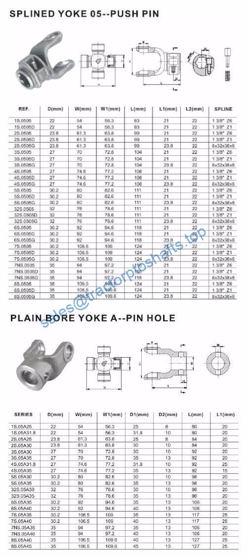 eje de toma de fuerza del tractor 11